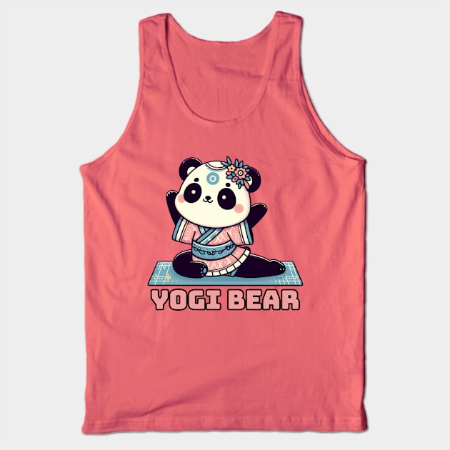 Panda Bear Yoga instructor Tank Top by Japanese Fever